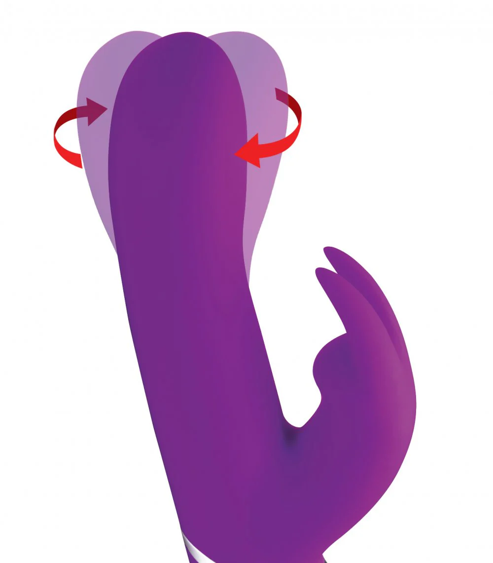 Twirly 66X Spinning Silicone Rabbit Vibrator - Image 3