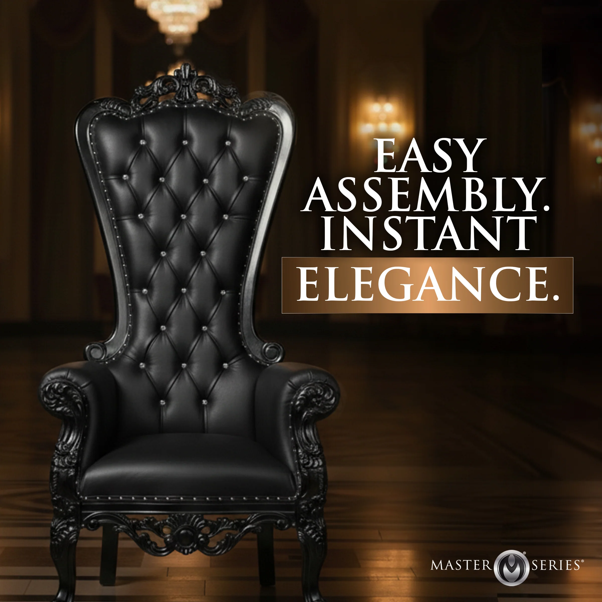 Ultimate Throne Chair - Black | Free Shipping Included - Image 4