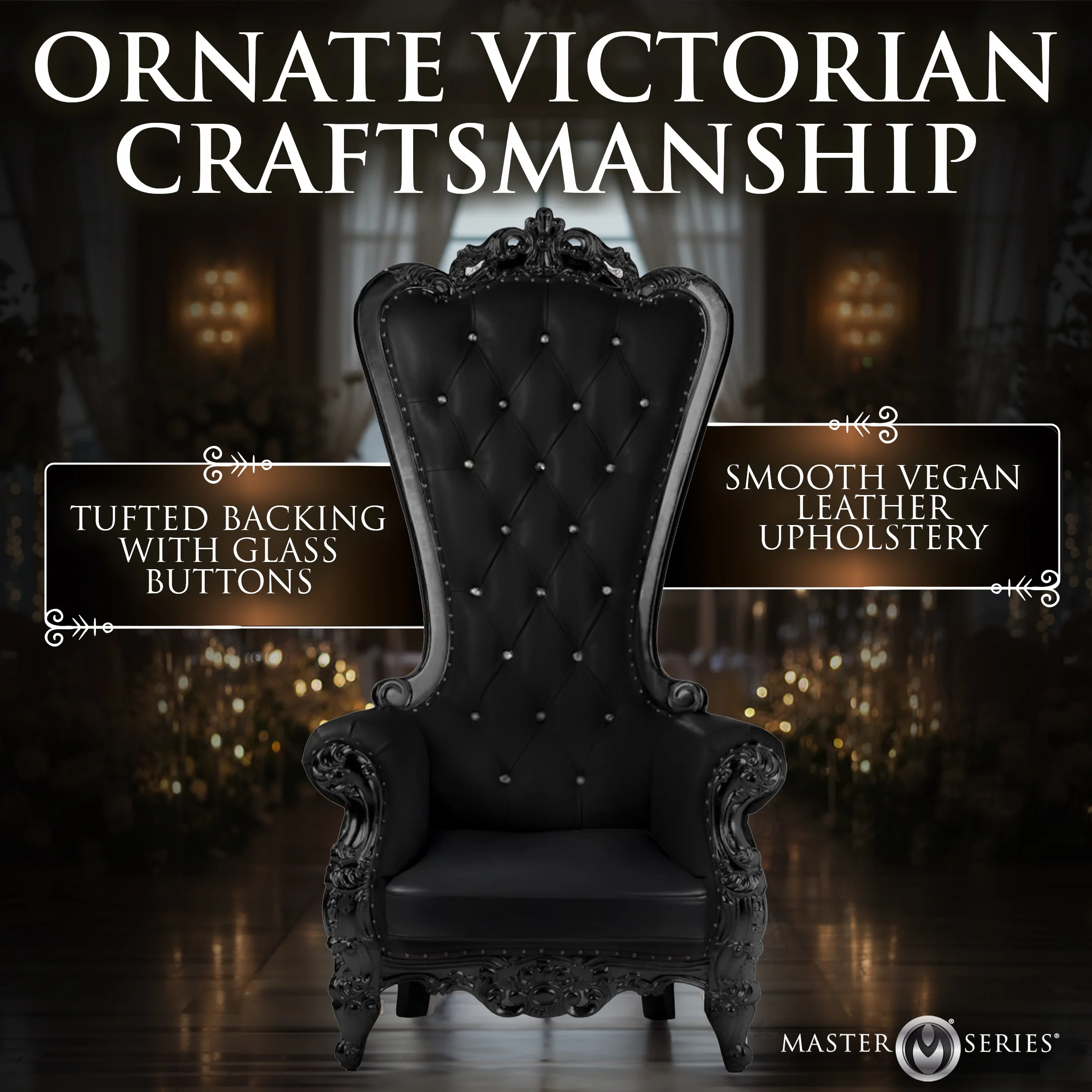 Ultimate Throne Chair - Black | Free Shipping Included - Image 6