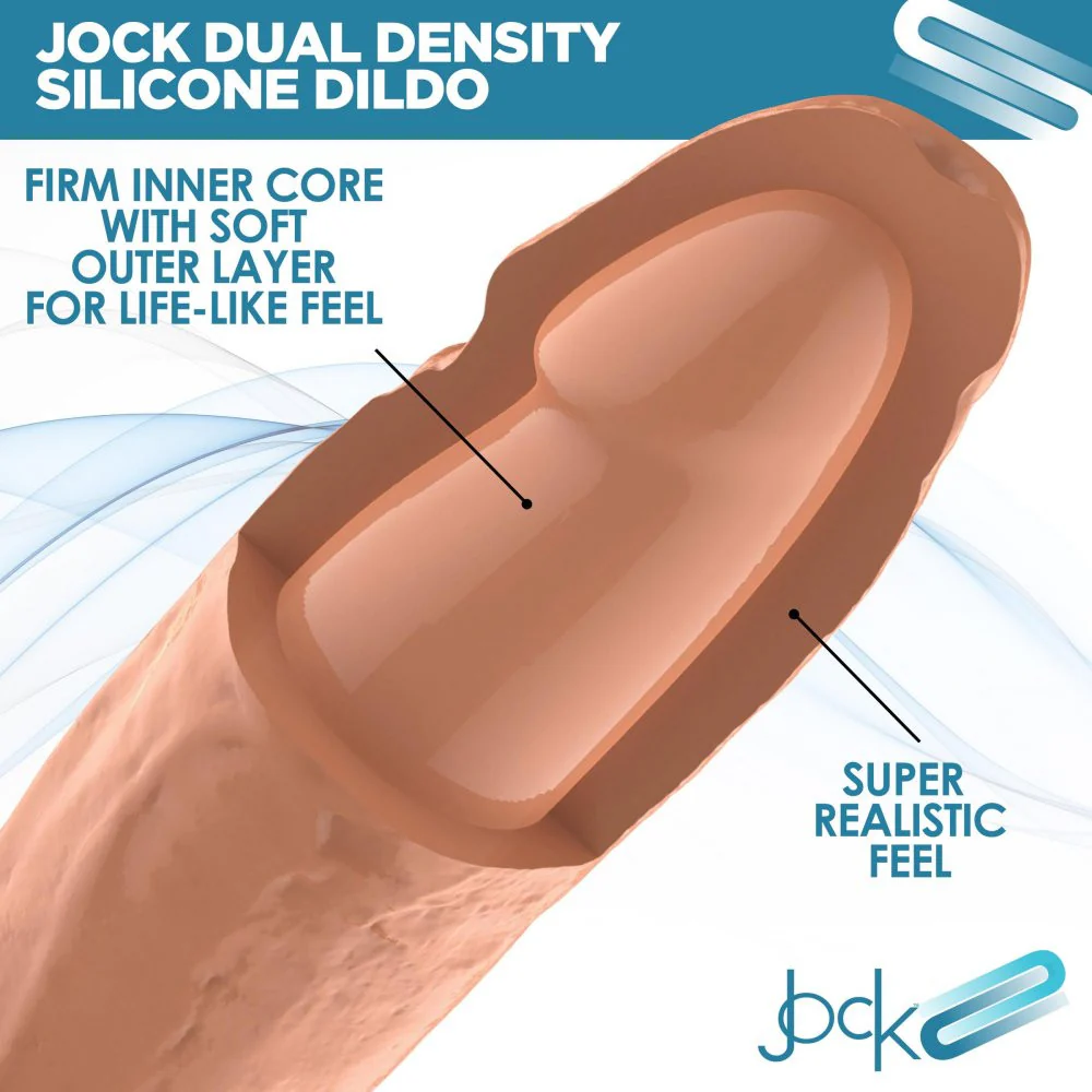 Ultra Realistic Dual Density Silicone Dildo with Balls - Image 4