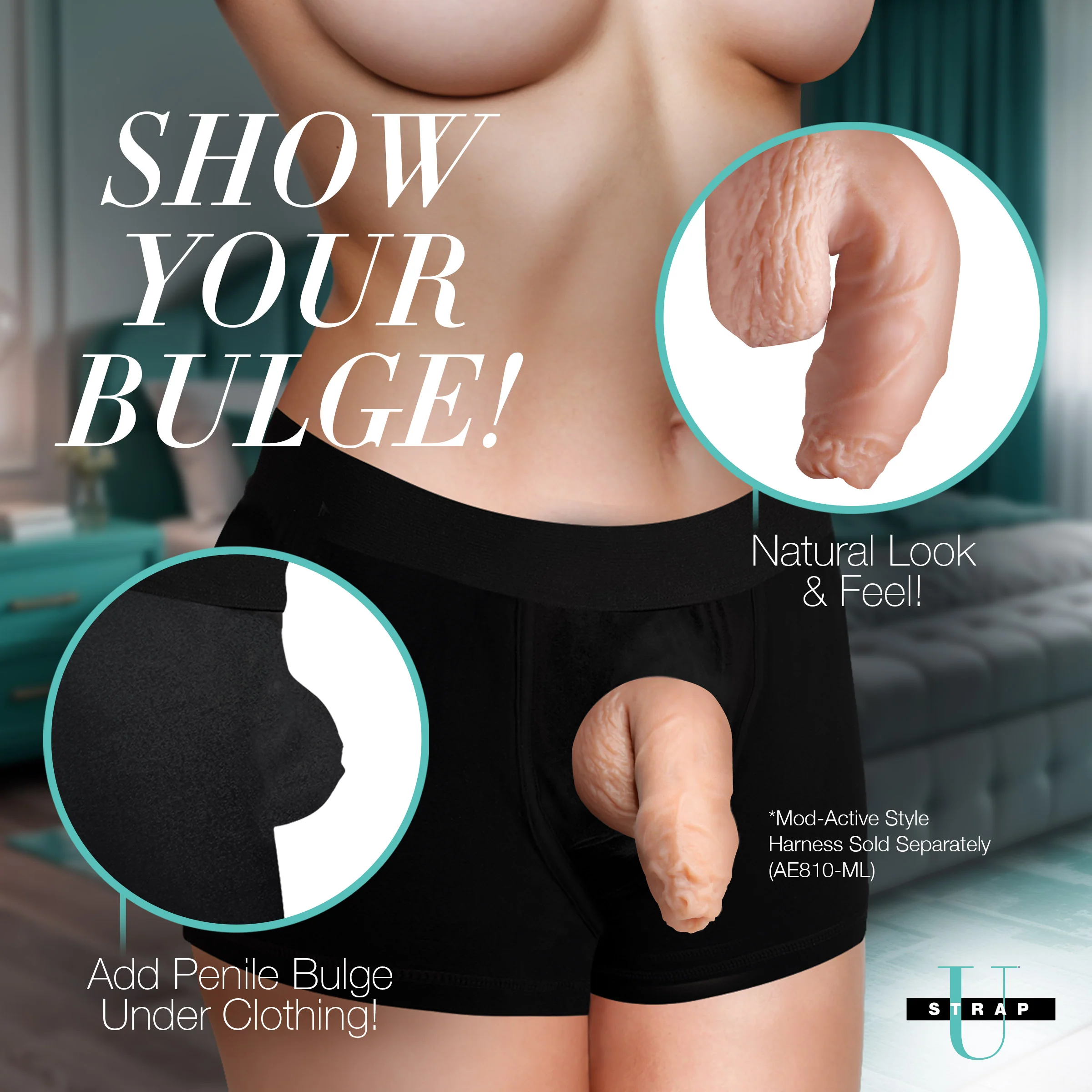 Uncut Silicone Packer Dildo - Image 3
