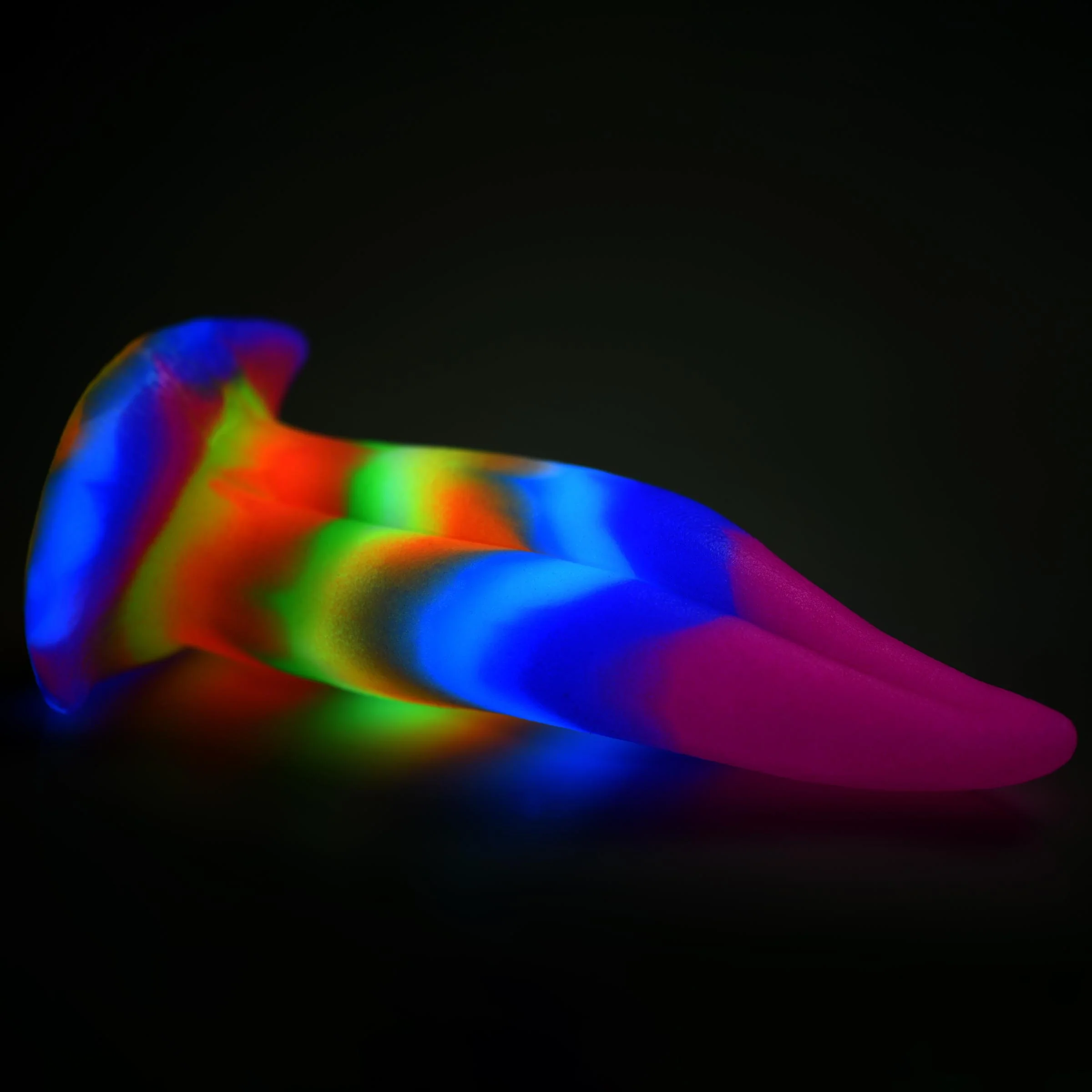 Unicorn Kiss Unicorn Tongue Glow-in-the-Dark Silicone Dildo - Image 4