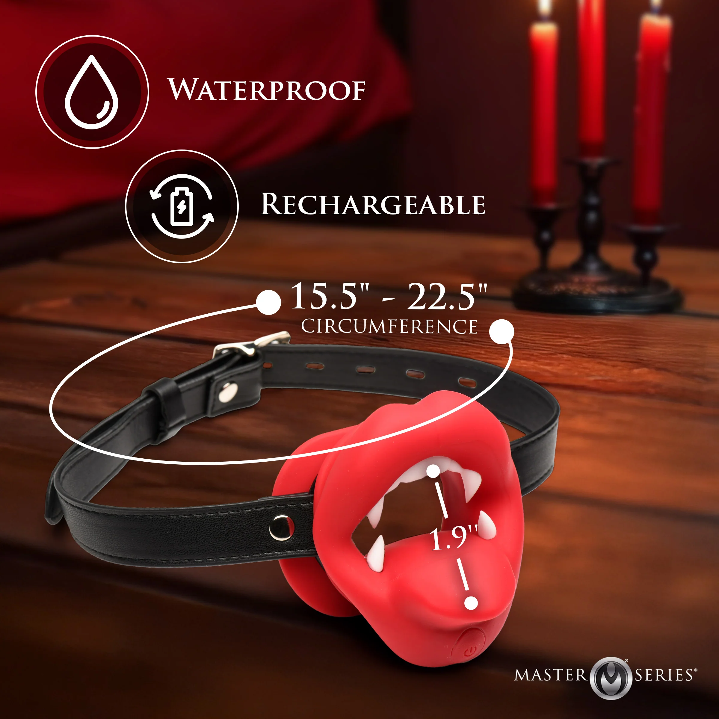 Vampire Vibrating Mouth Gag - Image 4