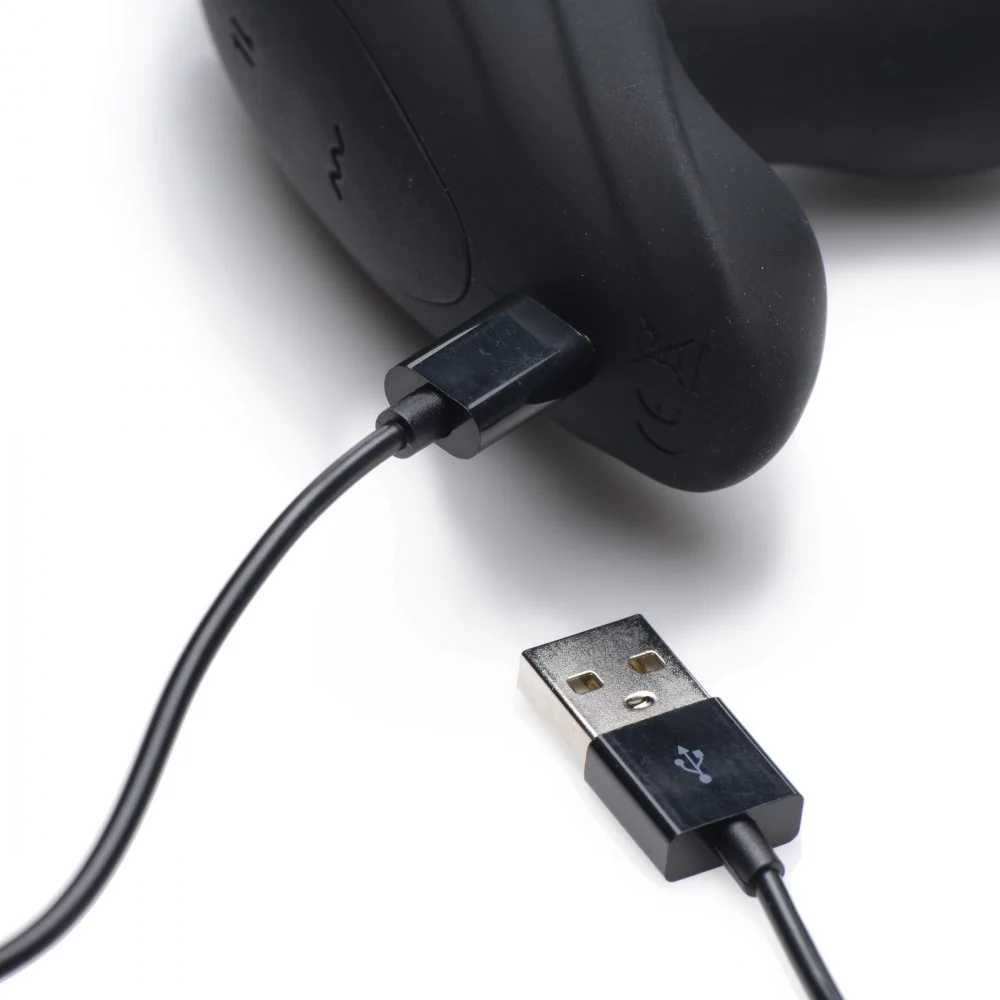 Vibrating and Thrusting Remote Control Silicone Anal Plug - Image 5
