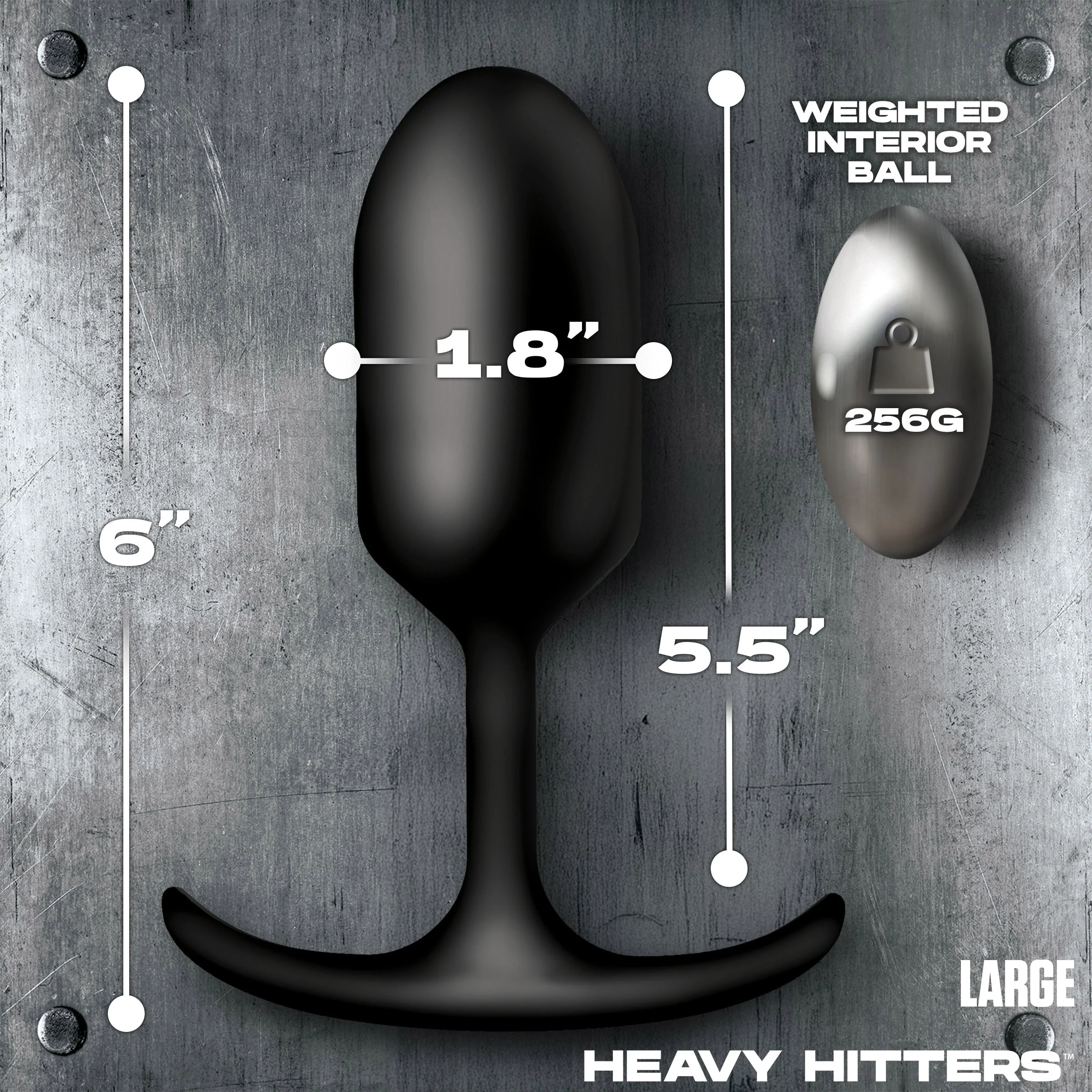 Vibrating Weighted Silicone Anal Plug - Image 4