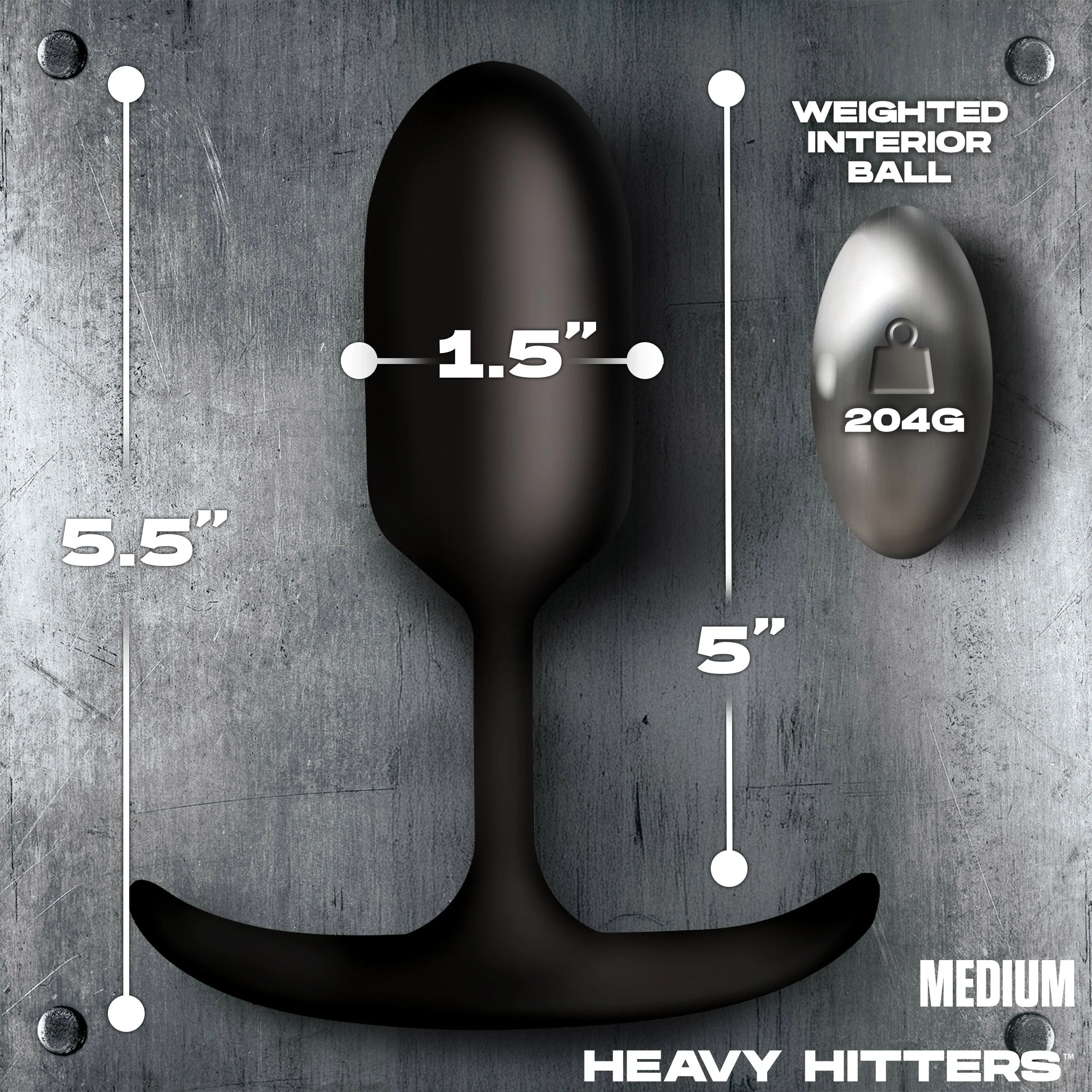 Vibrating Weighted Silicone Anal Plug - Image 6