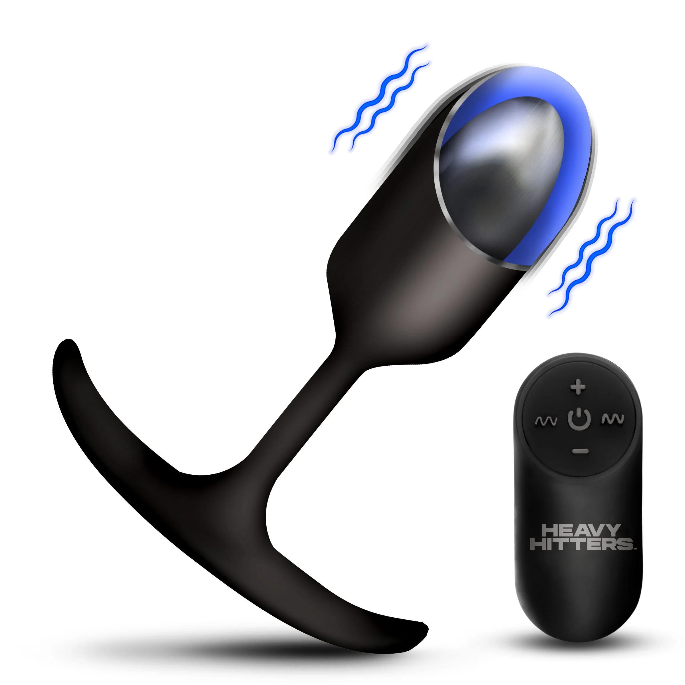 Vibrating Weighted Silicone Anal Plug - Image 7