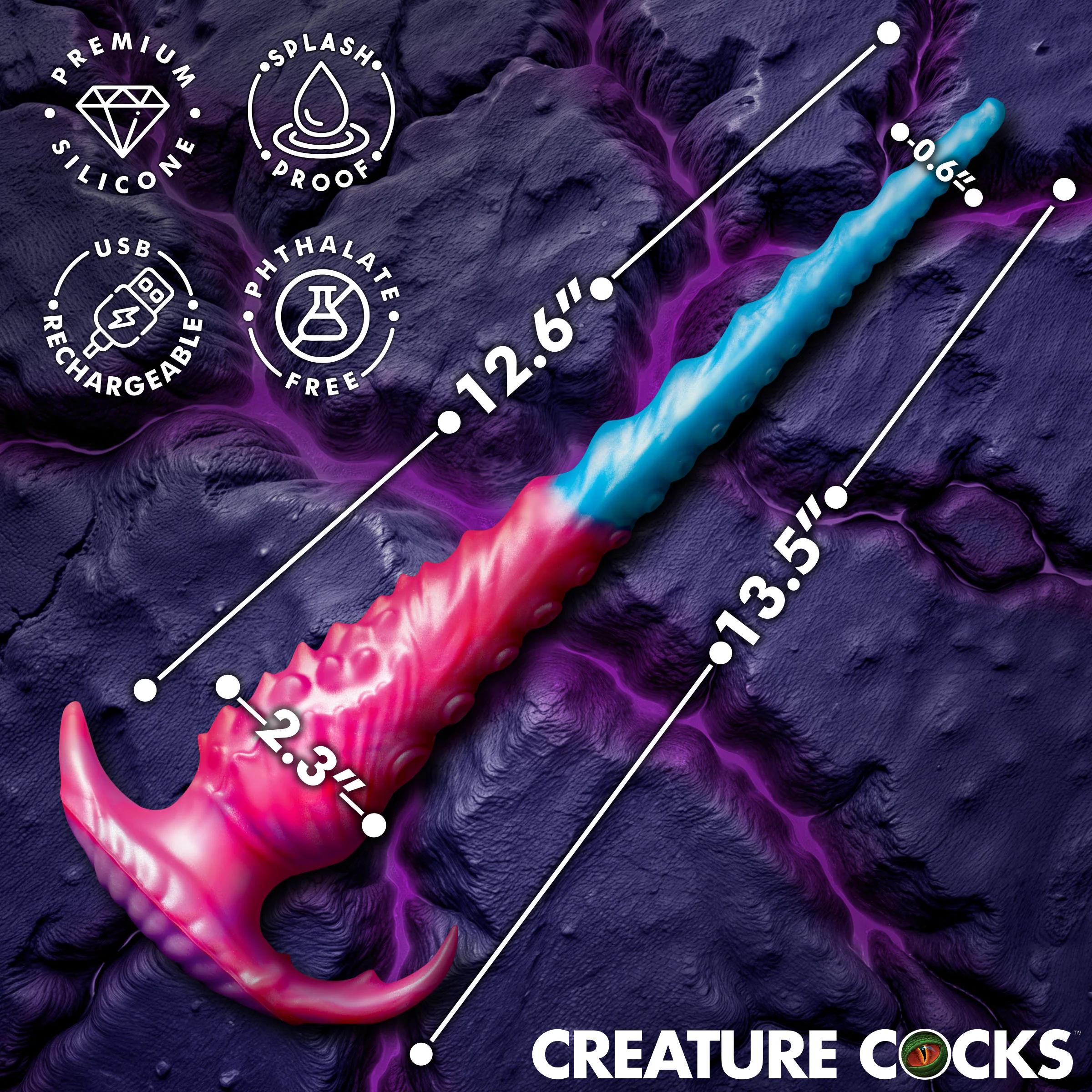 Vibropus Vibrating Silicone Dildo - Image 5