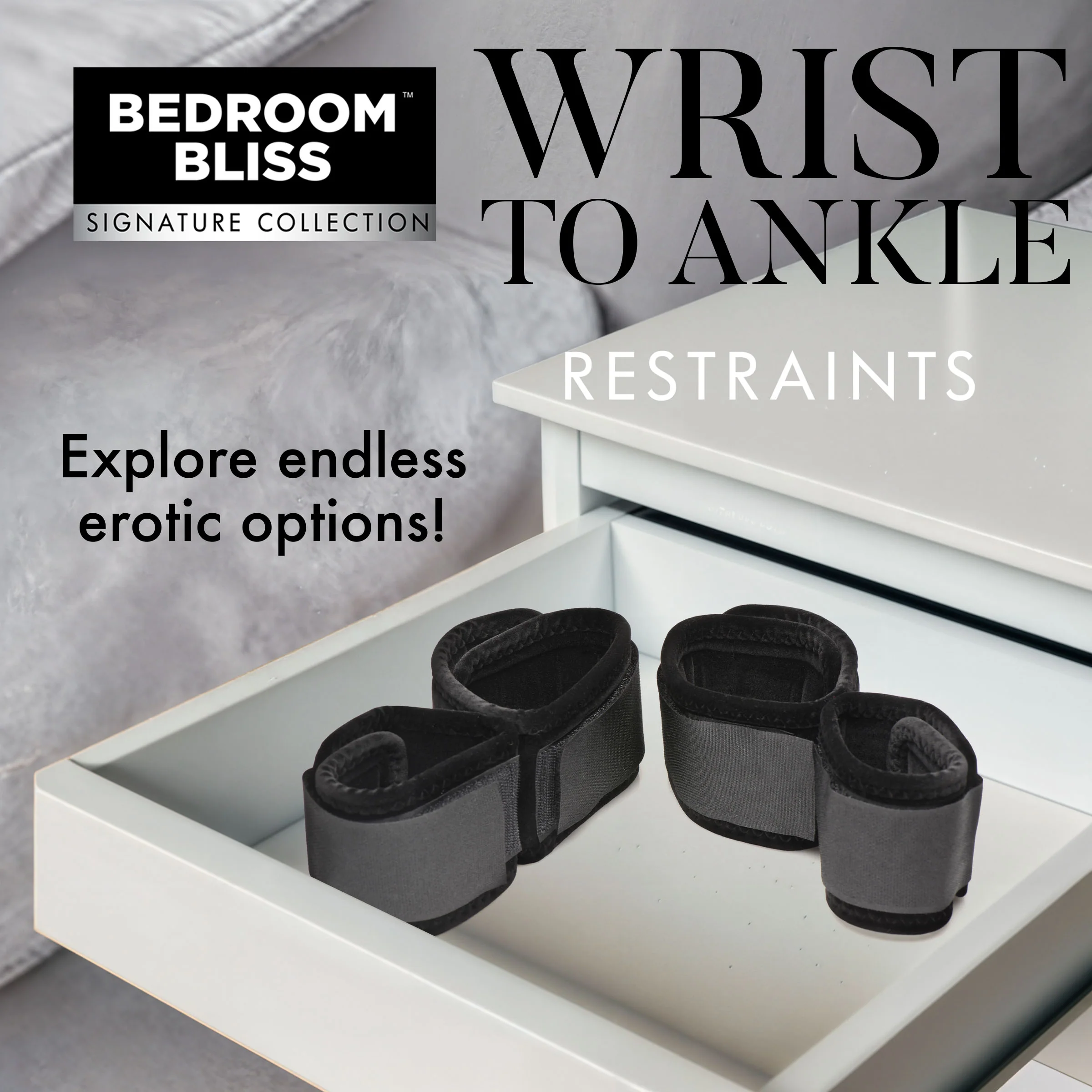 Velvet Plush Wrist to Ankle Cuffs - Image 5